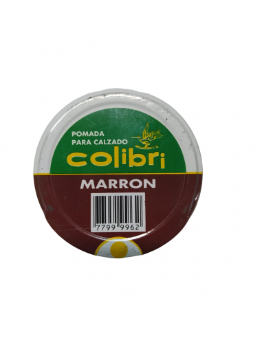 POMADA P/CALZADO-MARRON OSC